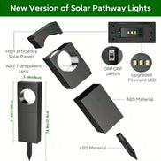 Lumen Solar Pathway Lights — Waterproof, Dusk-to-Dawn