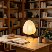 The Sora Lamp · Rice Paper Tripod Lamp