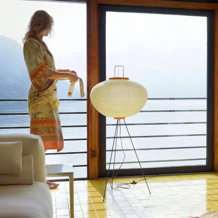 The Tomo Lamp · Rice Paper Floor Lamp