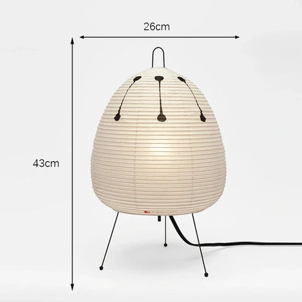 The Sora Lamp · Rice Paper Tripod Lamp