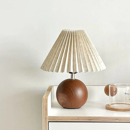 The Nami Lamp · Pleated Bedside Lamp