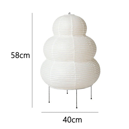 The Kumo Lamp · Tiered Rice Paper Lamp