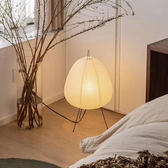 The Sora Lamp · Rice Paper Tripod Lamp