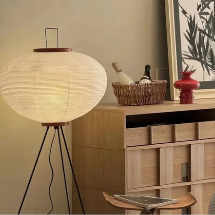 The Tomo Lamp · Rice Paper Floor Lamp