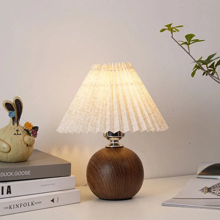 The Nami Lamp · Pleated Bedside Lamp