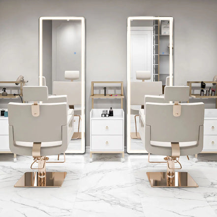 Full-Length LED Mirror 60×16" — Dimmable, Standing or Hanging